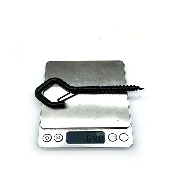 Amazon Hot Sale Black Love Shape Eye Bolt Factory Price Products for Sale Steel Swing Hook Screw Hardware Eye Bolt Galvanized