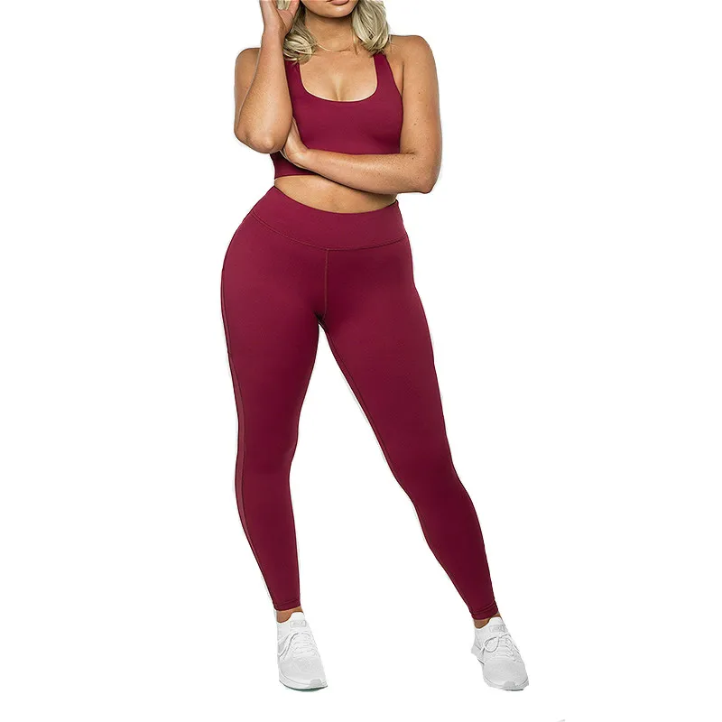 red workout pants womens