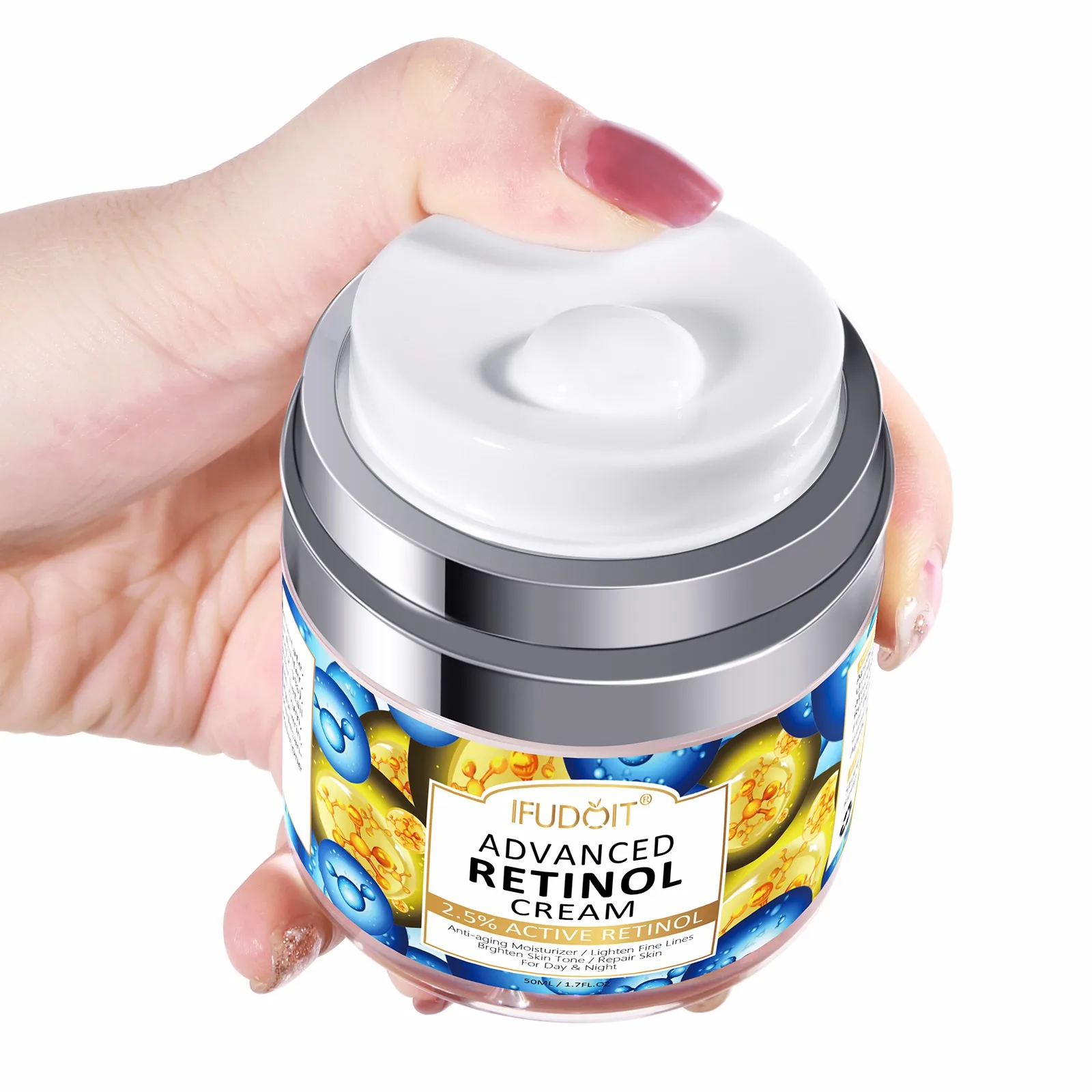 IFUDOIT Retinol Cream for Face with Hyaluronic Acid Collagen Face Moisturizer for Women Help Reduce Wrinkles and Dryness