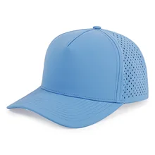 5 panel qquick dry mens fit hydro waterproof performance laser holes polyester perforated golf baseball hat caps hats