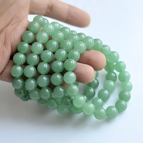 Grüne Jade, Jade, Grüne Jade Perlen, Runde Perlen, Helende Jade, Jade