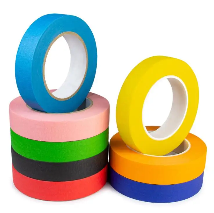 Customized Colored Masking Tape of Colorful Craft Tape With Vibrant Rainbow Color Great for Art Labeling Classroom Decorations