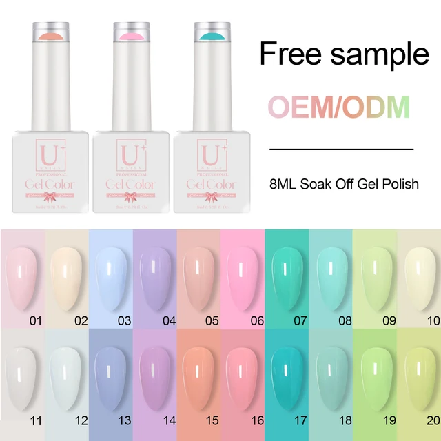 YOUGEL New Roll Out Bottle 8ML 3000+ Colors High Pigment Free Sample Nail Gel Polish OEM/ODM Service for Nail Salon