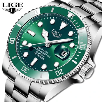 Fashion Mens Wrist Waterproof Luxury Watch Male Stainless Steel Wristwatches Quartz Watches