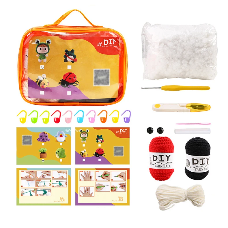 DIY Handmade Crochet Kit Ladybug Crochet Kits for Beginners Adults Crochet Kit