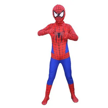 Fancy Halloween Boys Party Costume Cosplay Clothes Spiderman Role Play Jumpsuit One Piece Kids Costumes