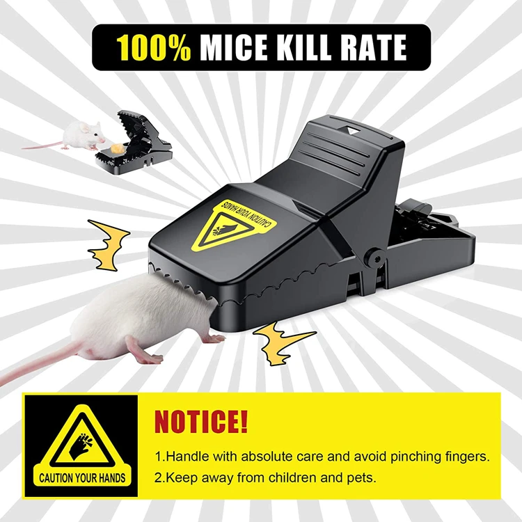 1Pcs High Qulity Reusable Plastic Rat Traps Mice Mouse Traps