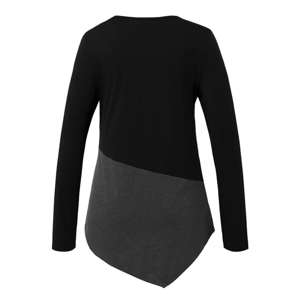 Женская толстовка для кормящих мам Одежда для беременных футболка для грудного вскармливания топы с асимметричным подолом для кормящих мам