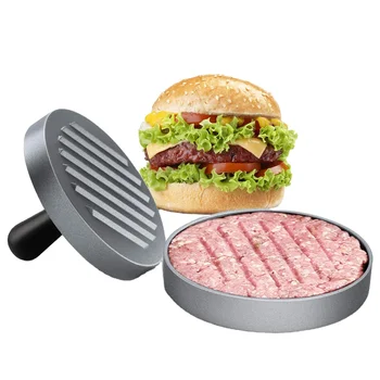 Hot sales Non-stick Aluminium Hamburger Press Patty Maker Mold Barbecue Grill burger presser
