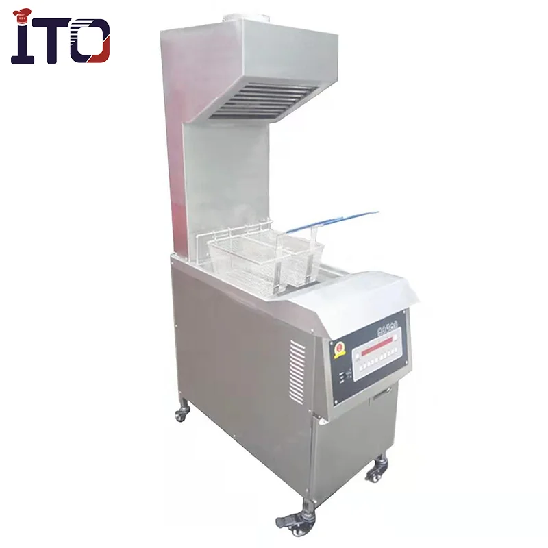 Henny Penny Commercial Chicken Open Deep  Fryer with Range Hood