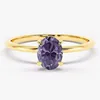Moissanite viola chiaro 0,5 Ct + Certificato GRA