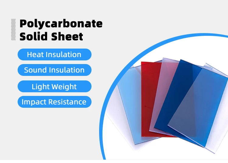 10-Year Warranty Polycarbonate Solid Sheet with Customized Length and Eco-Friendly PC Solid Sheet