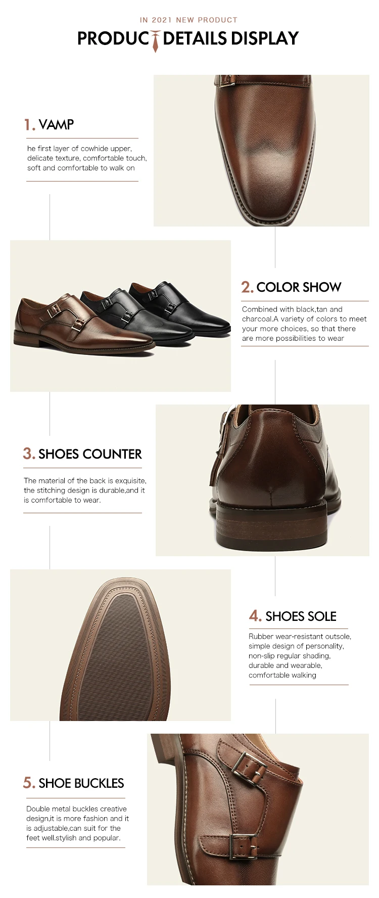 Designers Dress Formal Mens Handmade Leather Double Monk Strap Shoes ...