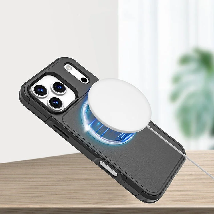 product manufacturers direct supply wholesale 2025 premium armor mobile magnetic  phone cover for iphone 17 hard case black phone cover-7