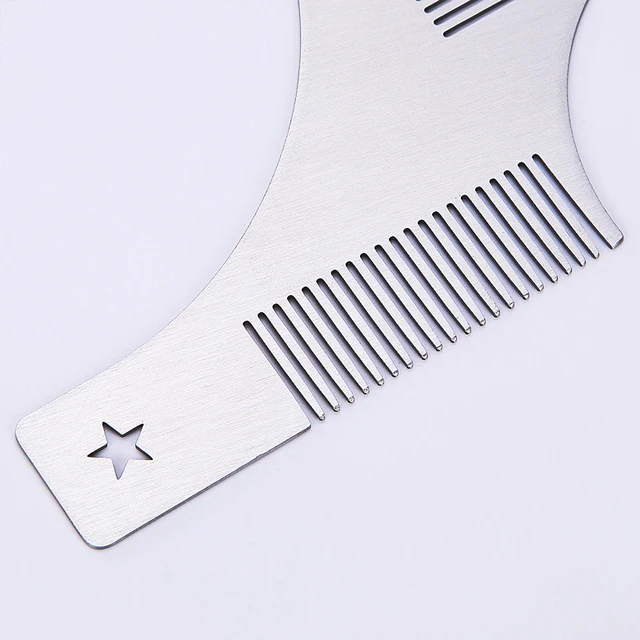 Распродажа Amazon, профессиональная расческа для бороды из нержавеющей стали, расческа для бороды с индивидуальным логотипом, низкая цена, оптовая продажа расчесок для бороды