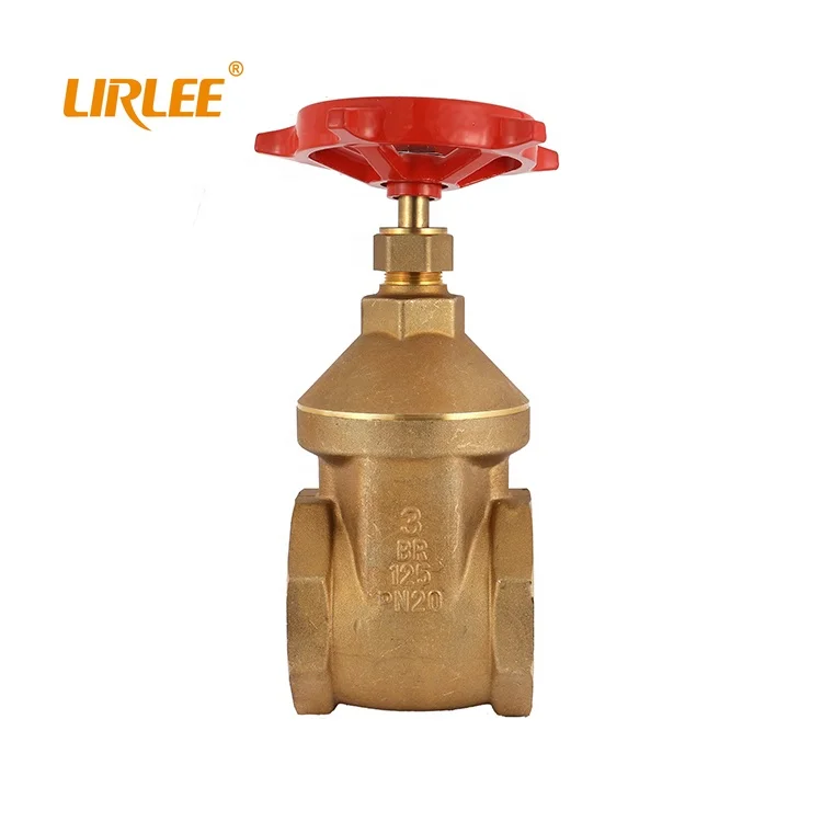 LIRLEE Durable Water Control Handwheel Stem Extension Bronze Kuningan Gate Valve