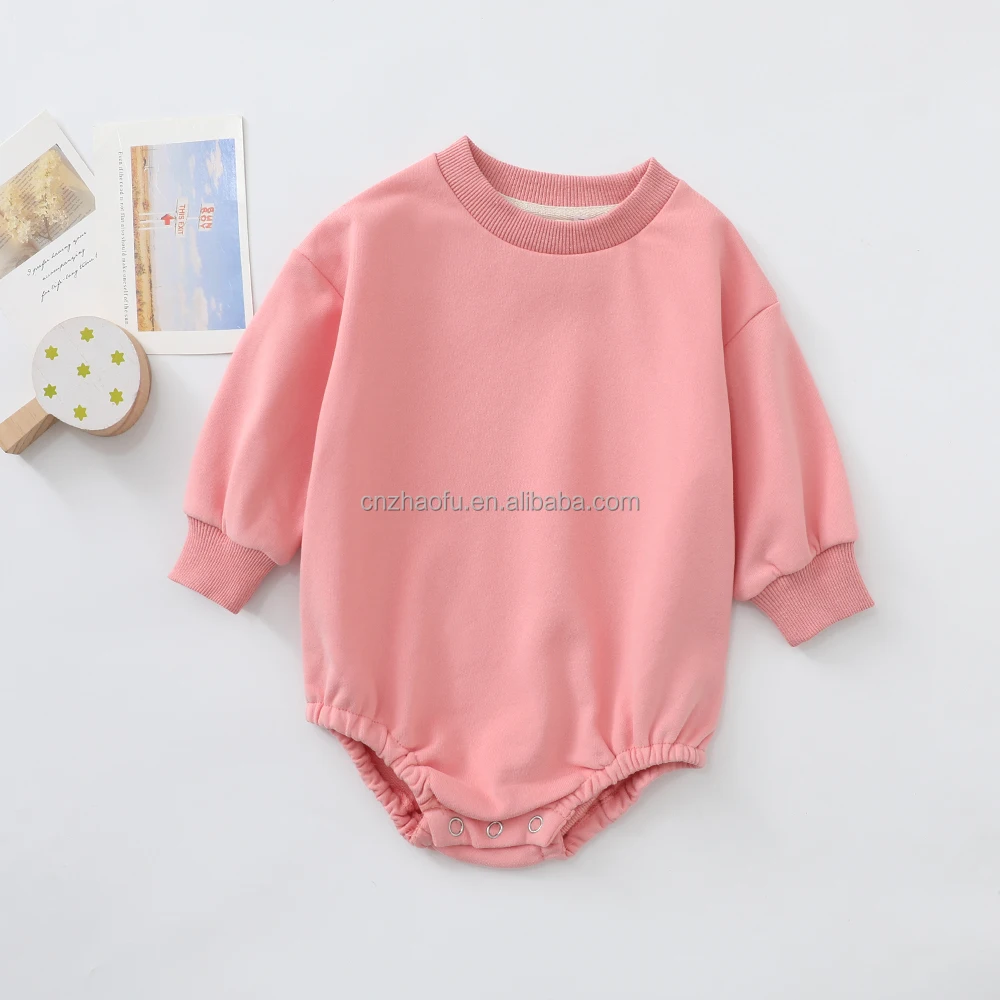 Oversized Baby Onesie Long Sleeve Blank Baby Rompers Winter Oversize ...