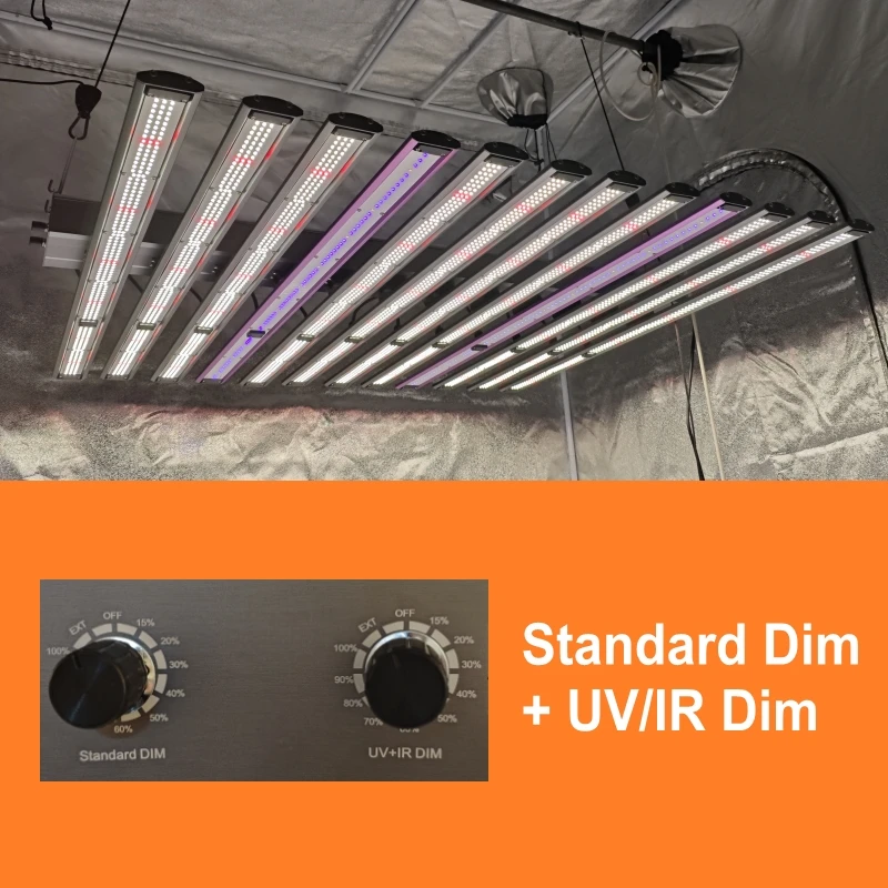 Thailand LM301H LM281B UV IR Dim 12 Bar 1060W LED Grow Light Full Spectrum