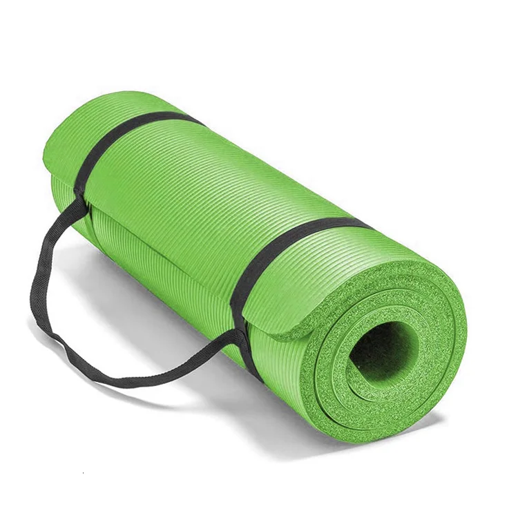 NBR Custom Printed Design Eco Friendly Workout Yoga Mat Yoga Knee Mat with Carrying Strap