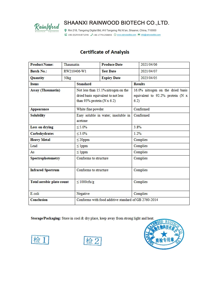 Food Addictive Bulk Price Cas 53850-34-3 Pure Natural Sweetener ...