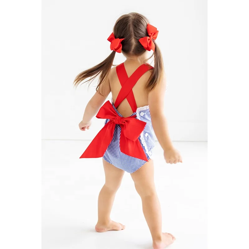 Baby Kids Girls Smocked Brooke Bubble New River Nautical Stripe With