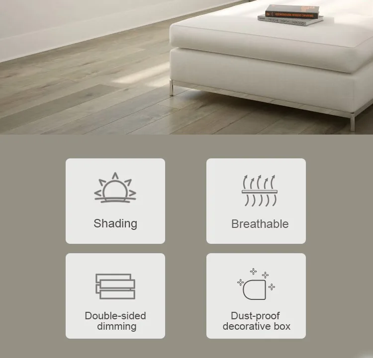 smart home voice app control automatic Electric roller blind motorized shutter Double layer blackout Motorized zebra blinds