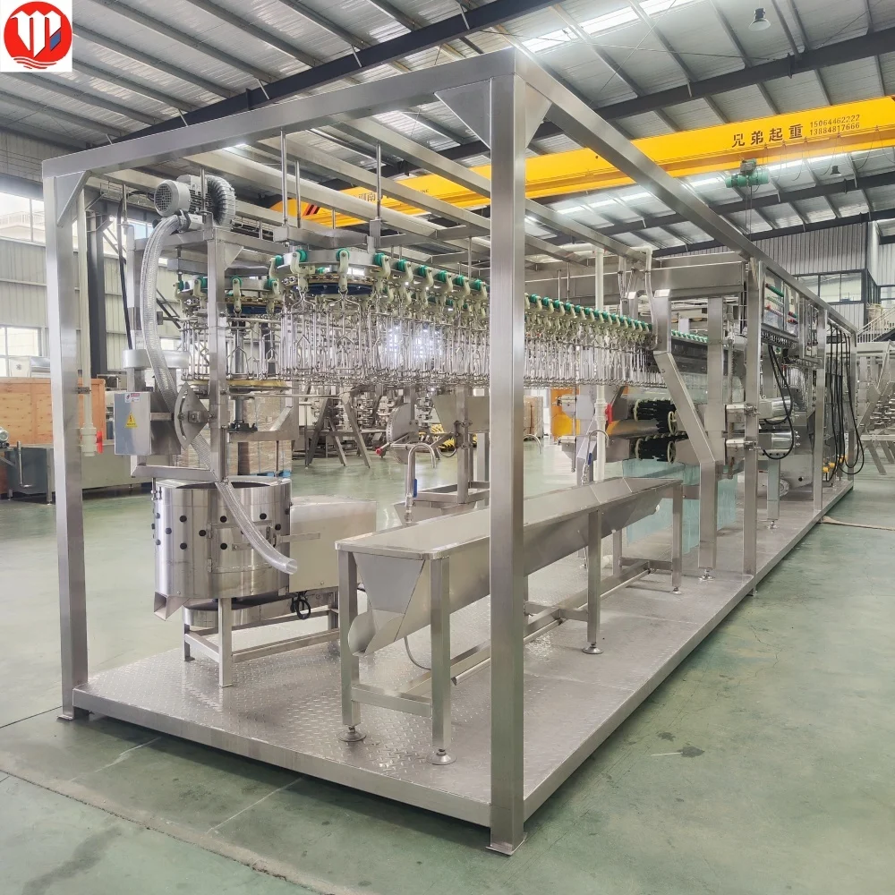 Halal Slaughter Machine Essential Equipment for Chicken Care New Type 300-1000bph Plucker Slaughtering Equipment Core Motor