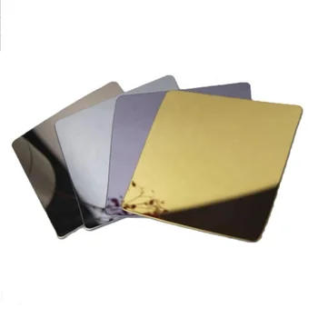 Aisi Decorative 201 304 420 430 Ba 8K No. 4 Gold Sliver Colored Mirror Stainless Steel Sheet Plate Price