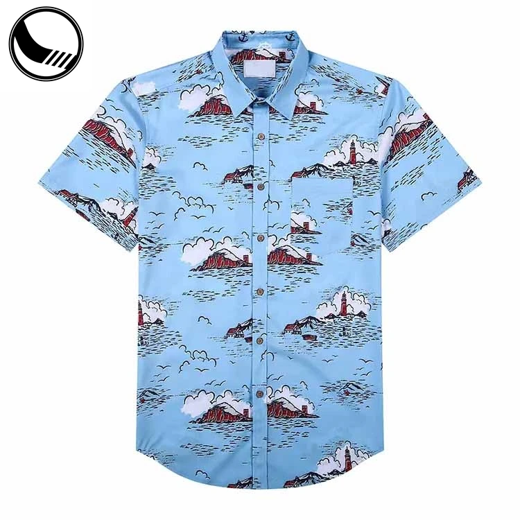 BETHERIVAL Button Down Fashion Summer Flower Print Casual Hawaiian Shirts Mens Short Sleeve factory