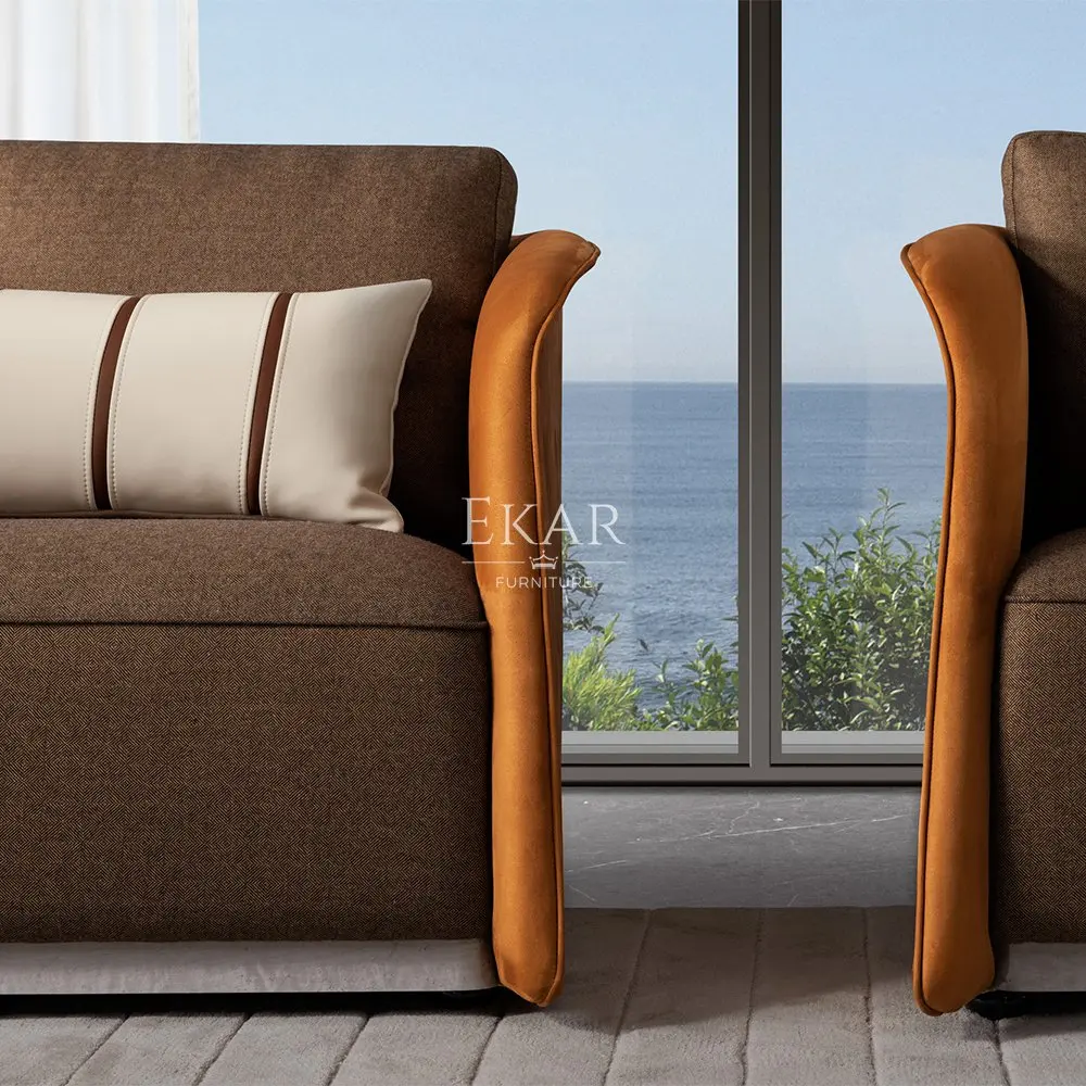 Italian Style Light Luxury Hotel Fabric Sofa - Minimalist Elegance for Your Hotel details