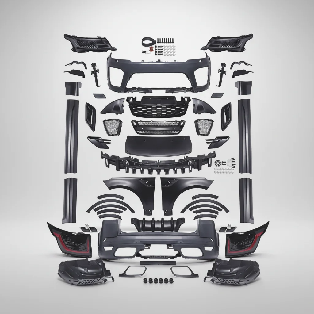 Black Support Auto Body System Car Parts Body Kit for Land Rover Sport 2014 up Sport 2018 SVR