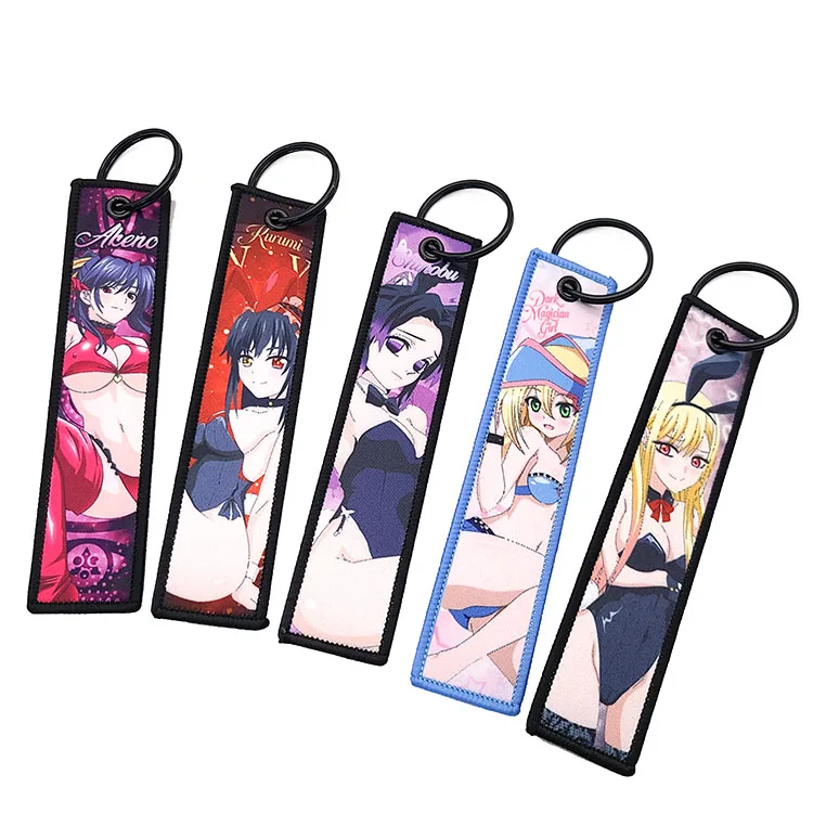 Sublimation Key Chain Custom Logo Key Jet Tag Anime Keychain