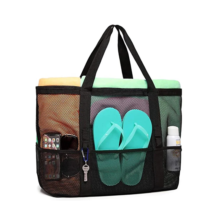 Wholesale Hot Sell Waterproof Tote Foldable Bag Swimming Camping Ice Mesh Beach Bag