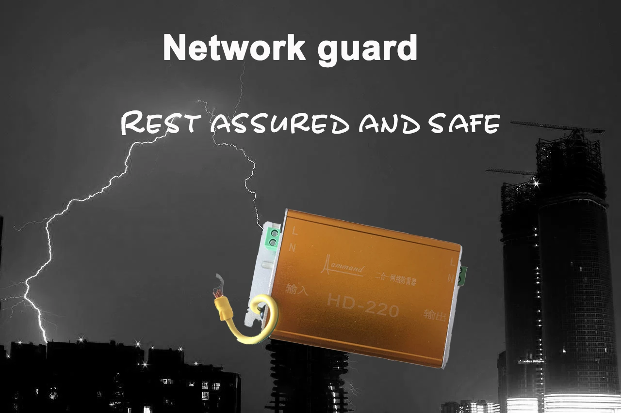 Gigabit Ethernet Signal Surge Protection Device 10KA 275V Metal