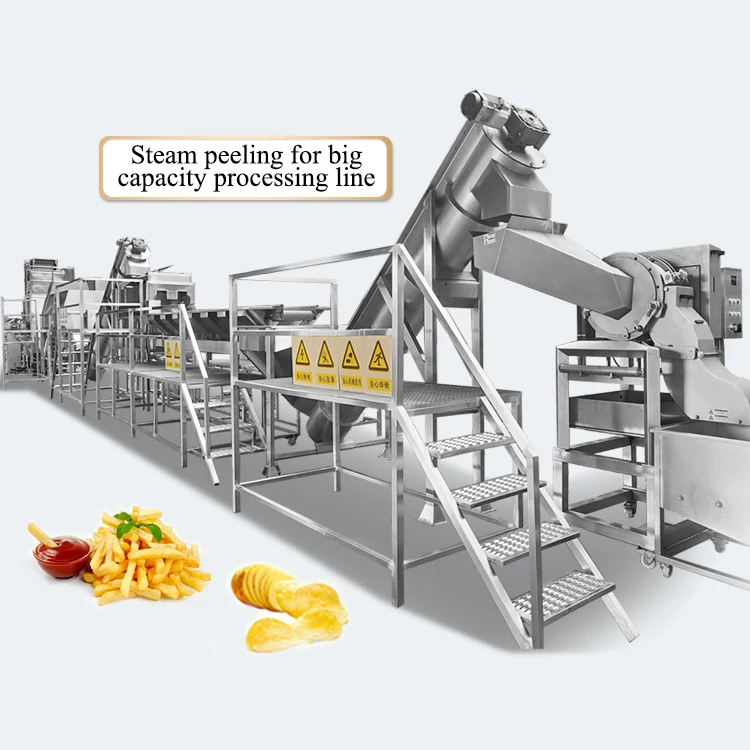 TCA  3-5 Ton Factory  Frozen French Fries Potato Processing  Machinery Line for French Fries
