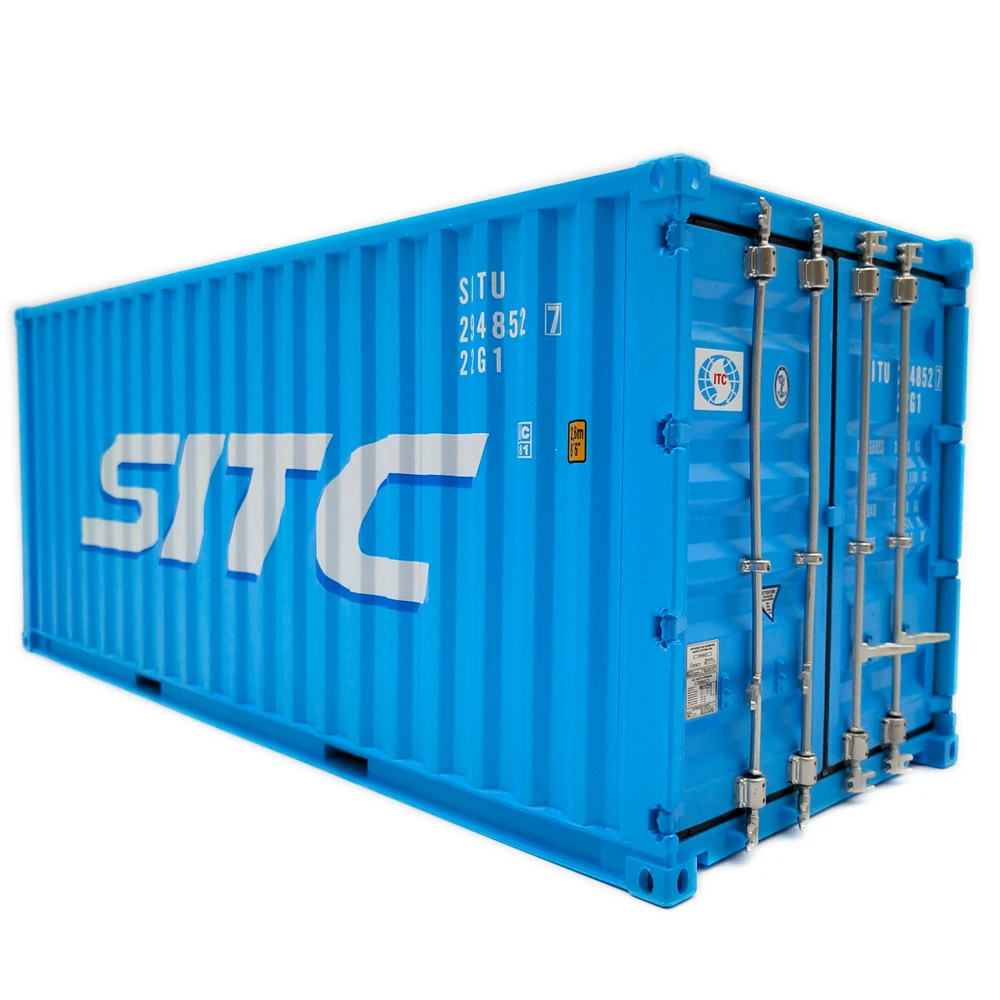 【A】30cm 1:20 STIC logistics shipping container scale model manufactory container miniature O.A.S ship model