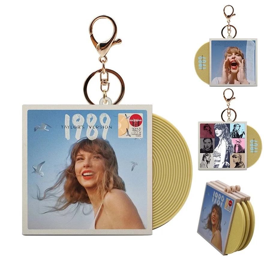 Taylor Swift 1989 グッズ+reputation 1&2 Taylor Swift Album CD Record Keychain - Party High Jewelry