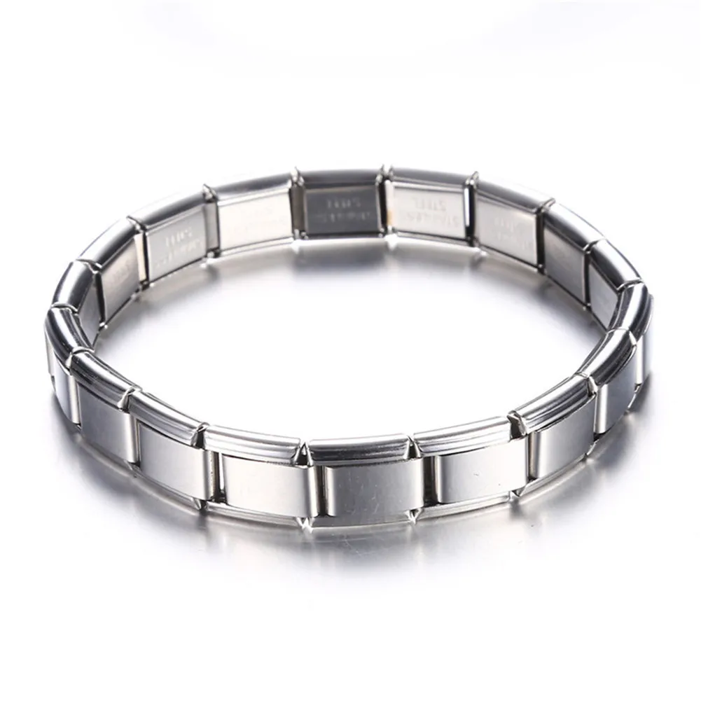 Modulo Charm Italiano 9 Mm In Acciaio Inox Con Zirconia, Lumaca Dorata, Per Bracciali A Maglie