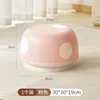 Mushroom-shaped stool [Polka dot pink shoe changing stool]