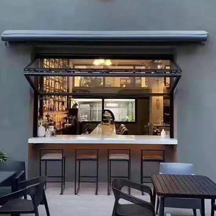 Aluminium Vertical Folding windows Push up Fold up Window