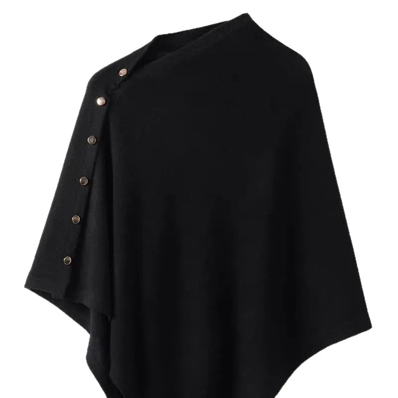 Sciarpa da viaggio, cardigan, mantella o scialle da spalla in lana, in misto cashmere, lussuosa e lavorata a maglia, ideale per donna._voghion.com