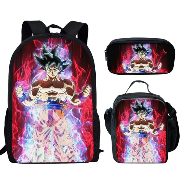 OLOEY 18-INCH Drag0n Ball Goku Backpack Man School Bags Boys Girls Teenage  Students Cosplay Anime bag Student Back-to-School Supplies，Halloween Gift 