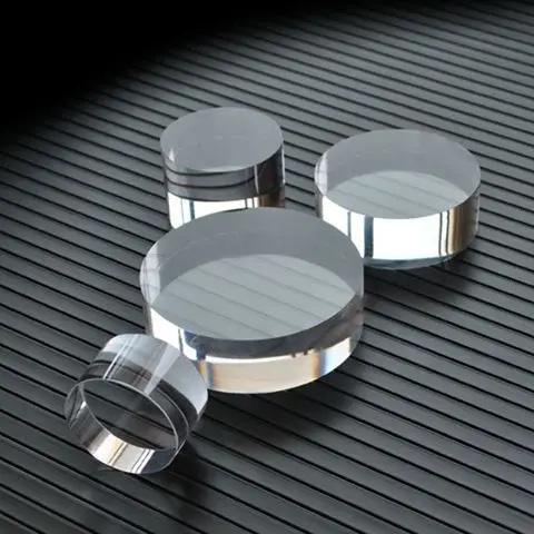 Custom Clear Round Block Solid Acrylic Column Rod Display Riser Perspex Cylinder