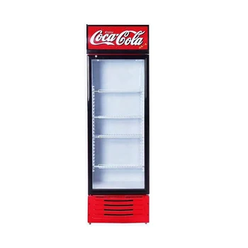 Upright Glass Door Cold Drink Beverage Direct Cooling Fridge Display