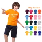 100% Cotton Plain Children's T-shirts Custom Logo Blank Kids T Shirts For Boys and Girls