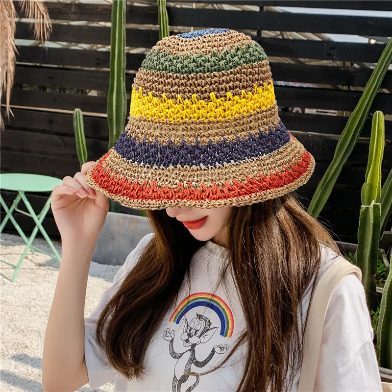 ★大人気★MARITHE★MOUVEMENT STRIPE BUCKET HAT★追跡可 ☆大人気☆MARITHE☆MOUVEMENT STRIPE BUCKET HAT☆追跡可