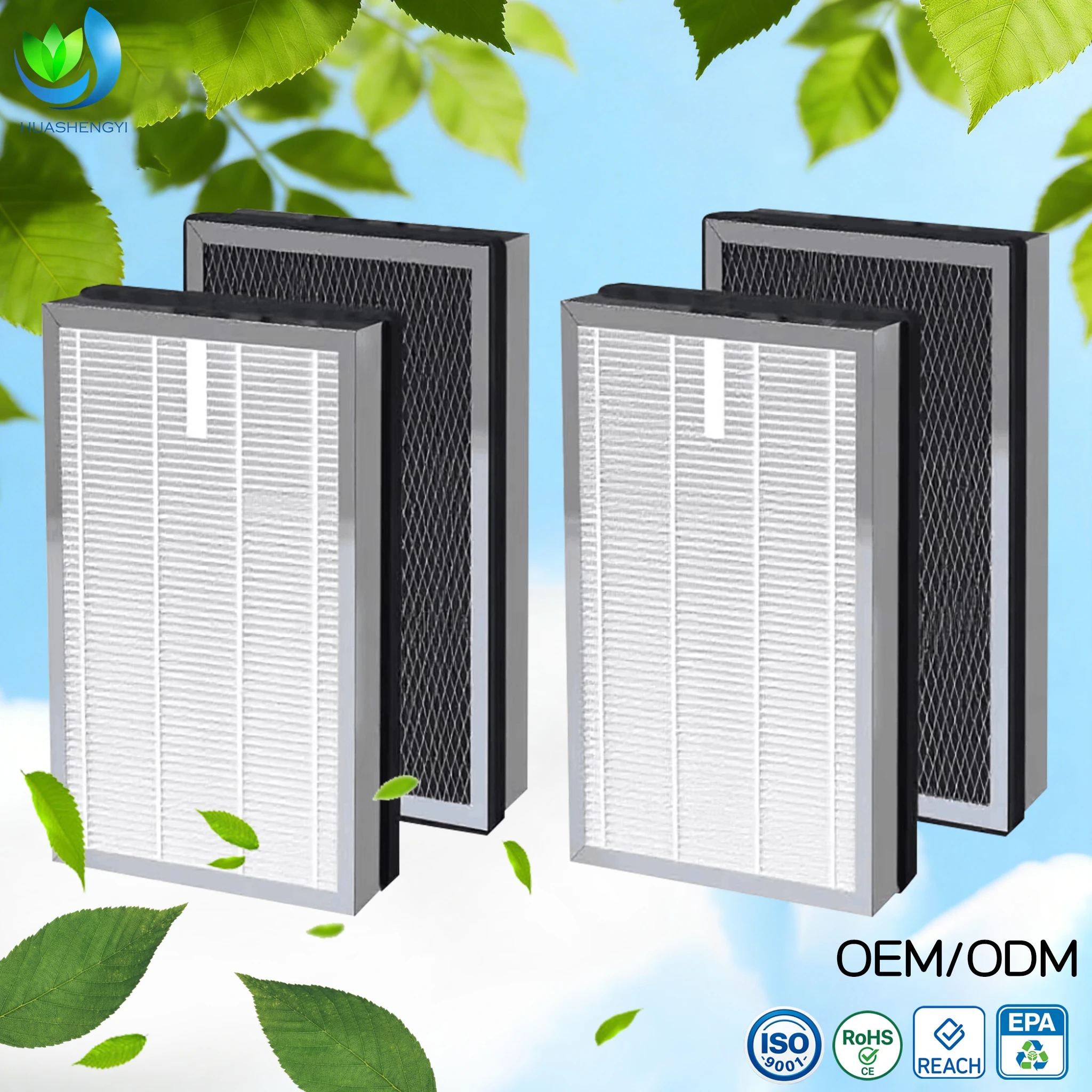 Customized Hepa Air Purifier Replacement Filter Square Carbon Filter True Hepa Activated Carbon Filter for MA Series 25 B1/S1/W1