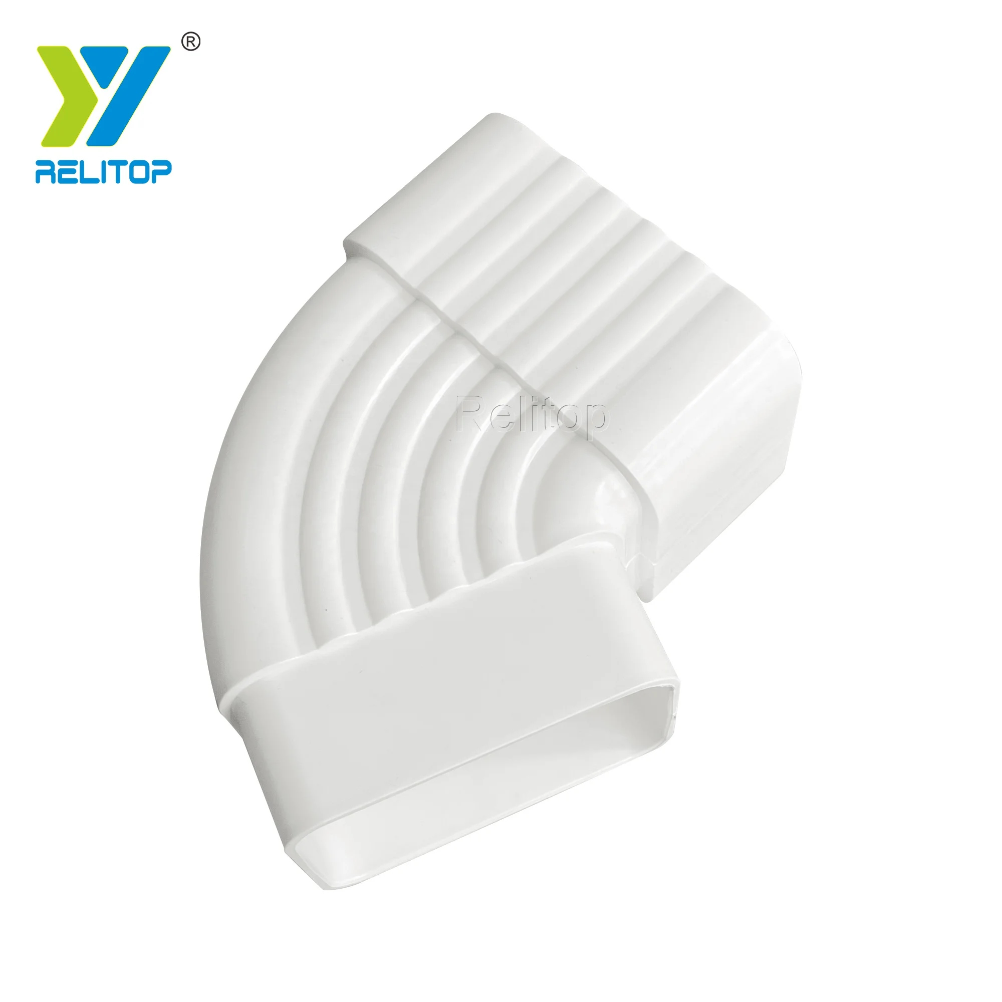 PVC 5.2" K Style Rain Gutters Overboard System Custom White Black Coffee Roof Guard Plastic Material Gutter System Roof Gutter