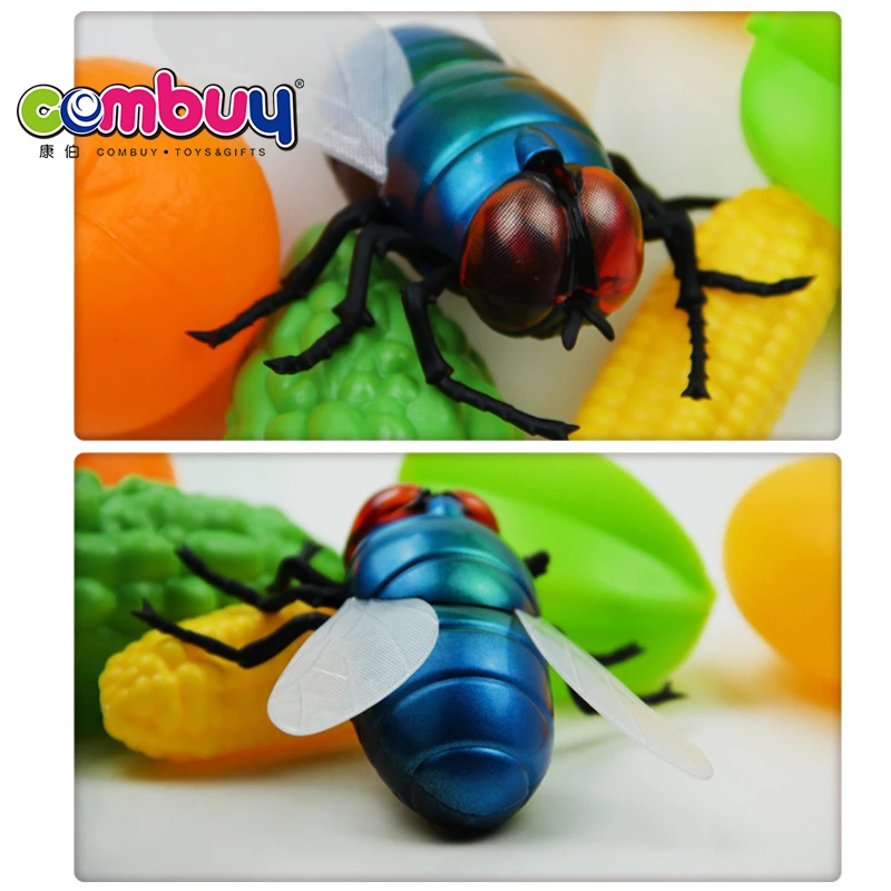 Electric Remote Control Housefly Set with Infrared RC Insect Plastic Toy
