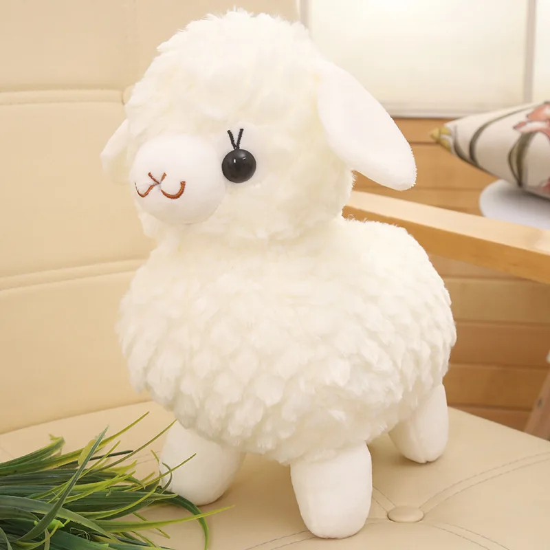 white sheep stuffed animal